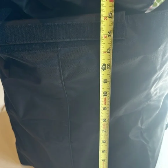 NIB heavy duty shopping cart liner in black nylon top flap Velcro closure - Picture 12 of 13